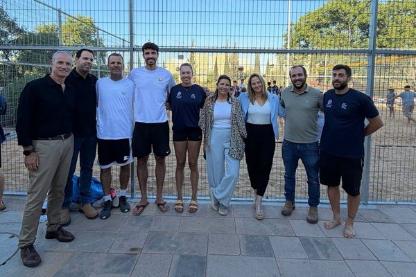 חנוכת מגרש כדורעף החופים הראשון